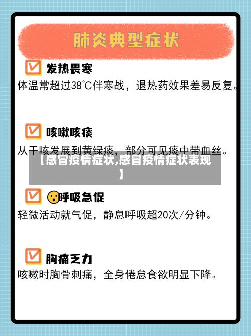 【感冒疫情症状,感冒疫情症状表现】