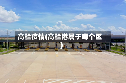 高栏疫情(高栏港属于哪个区)