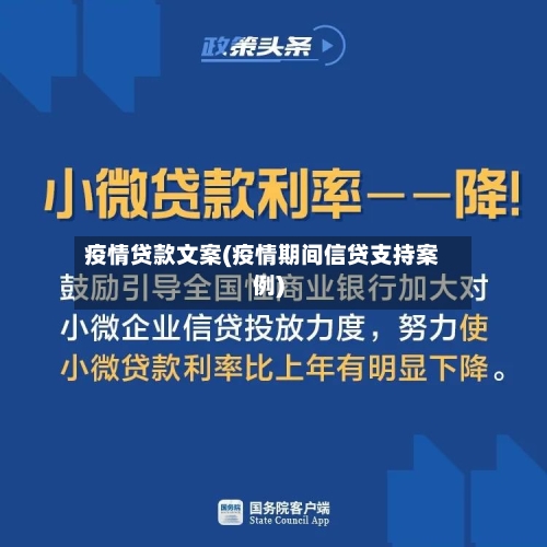 疫情贷款文案(疫情期间信贷支持案例)