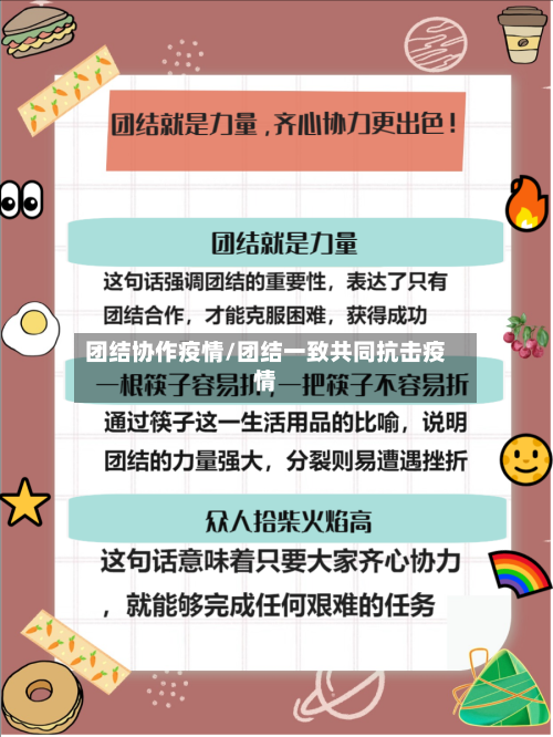 团结协作疫情/团结一致共同抗击疫情