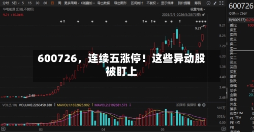 600726，连续五涨停！这些异动股被盯上
