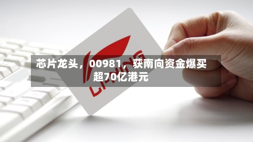 芯片龙头,00981,获南向资金爆买超70亿港元