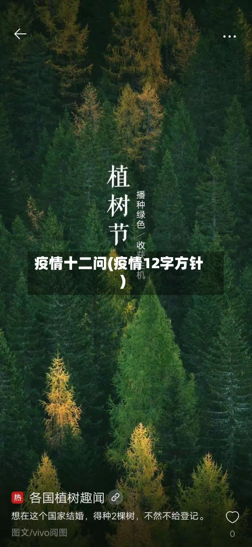 疫情十二问(疫情12字方针)