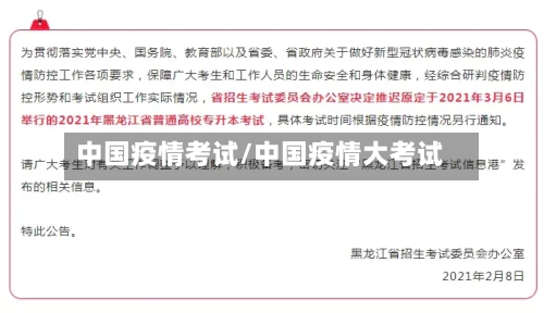 中国疫情考试/中国疫情大考试