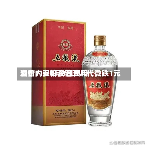 酒价内参6月3日费用
发布:五粮液普五八代微跌1元