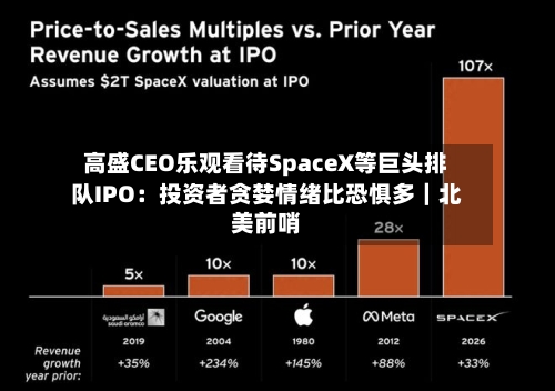 高盛CEO乐观看待SpaceX等巨头排队IPO：投资者贪婪情绪比恐惧多｜北美前哨
