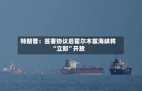 特朗普：签署协议后霍尔木兹海峡将“立即”开放